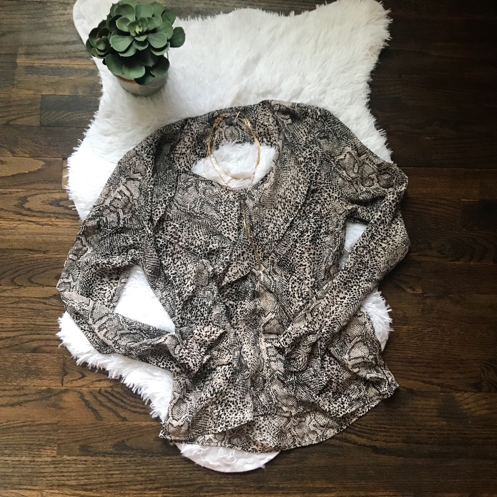 Guess by Marciano Snakeskin Blouse